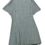 Monsoon Sukienka Damska Zielony Biały Wzór EU 50 - zdjęcie 3