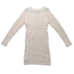 Sukienka Sweterkowa Warkocz Beż EU 42 XL - zdjęcie 2