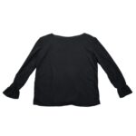 Czarna Damska Wiązana Narzuta z Połyskiem - zdjęcie 2