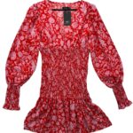 Boohoo Kolorowa Sukienka z Marszczeniami XXL 44 EU - zdjęcie 1