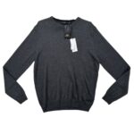 Calvin Klein Szary Męski Sweter z Wyszywanym Logo XL 42 EU - zdjęcie 1