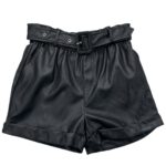 River Island Czarne Skórzane Spodnie z Paskiem 13-14 YRS 158-164 CM - zdjęcie 1