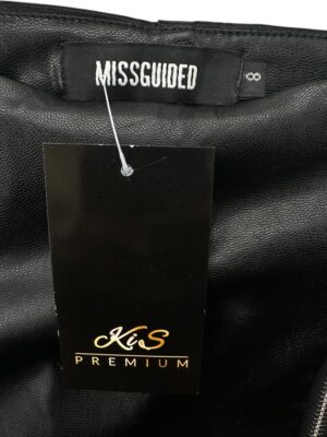 Missguided Spódnica Skórzana z Zamkiem S 36 EU - zdjęcie 4