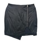 Missguided Spódnica Skórzana z Zamkiem S 36 EU