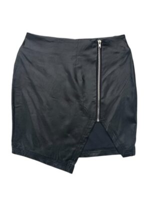 Missguided Spódnica Skórzana z Zamkiem S 36 EU - zdjęcie 1