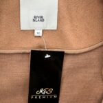 River Island Płaszcz Damski Brąz EU 42 XL Wełna - zdjęcie 2