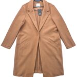 River Island Płaszcz Damski Brąz EU 42 XL Wełna - zdjęcie 1