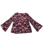 Peacocks Bluzka Damska Bordo Kwiaty EU 40 L