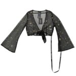 PrettyLittleThings Bluzka Damska Czarna EU 44 L - zdjęcie 2