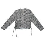 Primark Bluzka Wężowy Wzór Wiązanie S EU 36 - zdjęcie 3