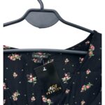 River Island Bluzka Czarna W Kwiaty Wiązanie M 38 EU - zdjęcie 2