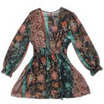 Elle Style Sukienka Wielokolorowa z Motywem Zwierzęcym ONE SIZE - zdjęcie 3