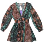 Elle Style Sukienka Wielokolorowa z Motywem Zwierzęcym ONE SIZE - zdjęcie 1
