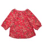 Dunnes Czerwona Koszulowa Bluzka w Kwiaty 48 EU - zdjęcie 4