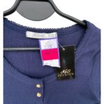 St. Bernard Koszulka Damska Granatowa Guziki M L 38 40 EU - zdjęcie 2