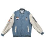 Kurtka Baseballowa z Naszywkami M 38 EU - zdjęcie 1