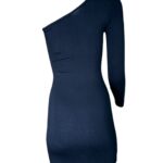 Pretty Little Thing Czarna Sukienka Asymetryczna S 36 EU - zdjęcie 2