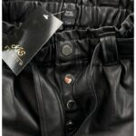 River Island Czarne Skórzane Szorty 146 CM 11 LAT - zdjęcie 2