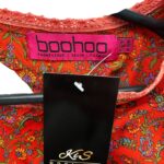 Boohoo Wielobarwna Bluzka Damska z Baskinką XXL 42 EU - zdjęcie 2