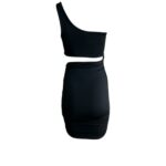 Czarna Damska Sukienka Asymetryczna M 38 EU - zdjęcie 2