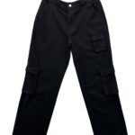 Shein Damskie Czarne Jeansowe Spodnie Typu Cargo L 40 EU - zdjęcie 1