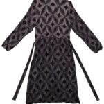 FF Długa Brokatowa Sukienka z Wiązaniem XXL 44 EU - zdjęcie 3