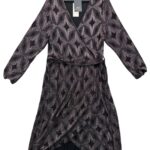 FF Długa Brokatowa Sukienka z Wiązaniem XXL 44 EU - zdjęcie 1