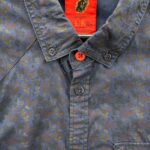 Luke Granatowa Wzorzysta Koszula Męska L 40 EU - zdjęcie 3