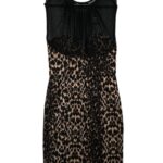 New Look Damska Sukienka w Panterkę z Siateczkową Górą S 36 EU - zdjęcie 1