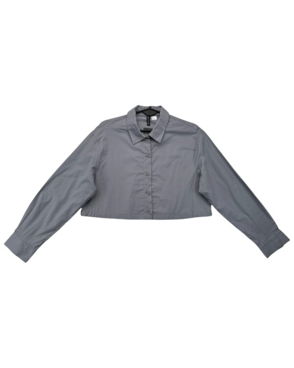 HM Koszula Damska Krótka Szara Cropped S 36 EU