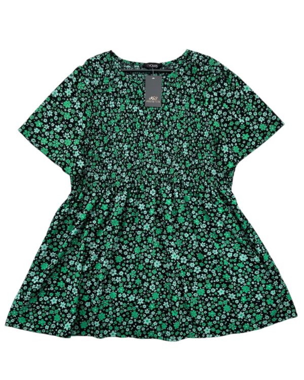 Yours Tunika Zielona w Kwiatki 52 EU