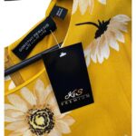 Dorothy Perkins Żółta Sukienka z Kwiatami XL 42 EU - zdjęcie 3