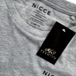 Nicce Szara Bawełniana Koszulka M 38 EU - zdjęcie 2