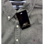 Tommy Hilfiger Koszula Męska Szara Logo S 36 EU - zdjęcie 3