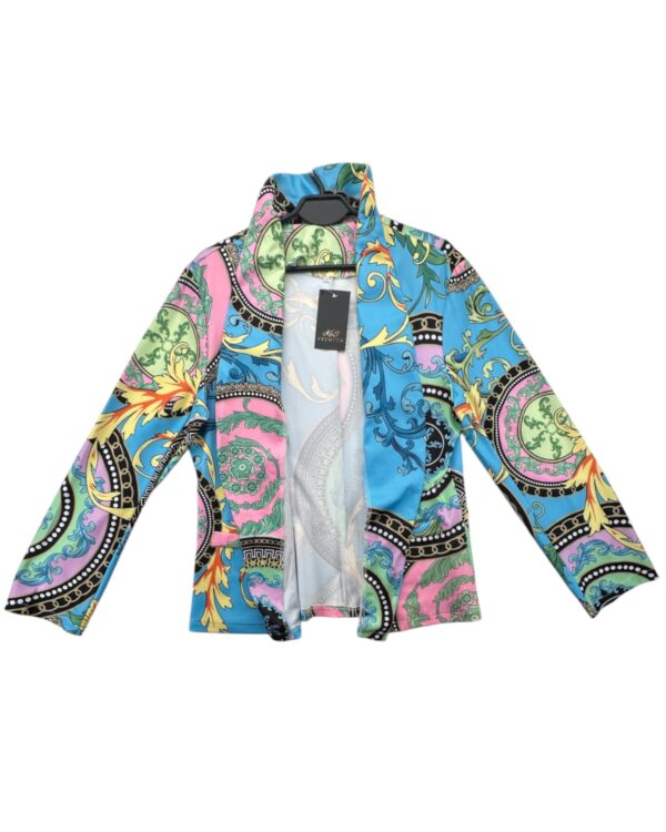 Marynarka Damska Wielokolorowa Wzór M 38 EU