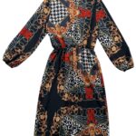 AX Paris Wzorzysta Sukienka L 40 EU - zdjęcie 4