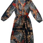 AX Paris Wzorzysta Sukienka L 40 EU - zdjęcie 1