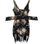 Pretty Little Thing Sukienka z Frędzlami w Kwiaty S 36 EU - zdjęcie 3