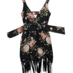 Pretty Little Thing Sukienka z Frędzlami w Kwiaty S 36 EU - zdjęcie 1