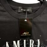 Amiri Koszulka T-shirt Męski czarny Nadruk Logo L 40 EU - zdjęcie 2