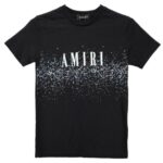 Amiri Koszulka T-shirt Męski czarny Nadruk Logo L 40 EU - zdjęcie 1