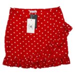 In The Style Spódnica Damska Czerwona W Grochy Kropki S 36 EU - zdjęcie 2
