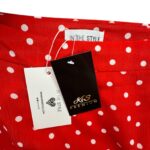 In The Style Spódnica Damska Czerwona W Grochy Kropki S 36 EU - zdjęcie 1