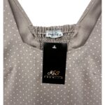 Simplicity Top Bluzka Damska Marszczenie Groszki Beżowa L 40 EU - zdjęcie 2