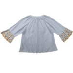 Primark Koszula w Paski z Haftowanymi Detalami XL 42 EU - zdjęcie 4