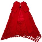 Pink Boom Czerwona Koszulka Trapezowa z Koronką S 36 EU - zdjęcie 2