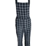 Monki Kombinezon Damski Szelki Kratka Czarny Biały - zdjęcie 1