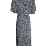 FF Sukienka Damska Kwiaty Czarny Biały L 40 EU - zdjęcie 2