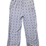 Primark Spodnie Damskie Luźne Wiązanie Wzór Niebieski Biały L 40 EU - zdjęcie 3