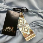 Boohoo Pastelowa Sukienka z Odkrytymi Ramionami L 40 EU - zdjęcie 3